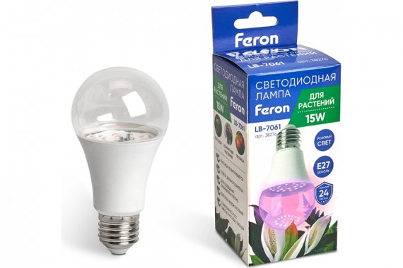 Фотография товара 'Feron 38276 Лампа для растений LB-7061, (фитолампа), 15W 175-265V E27'