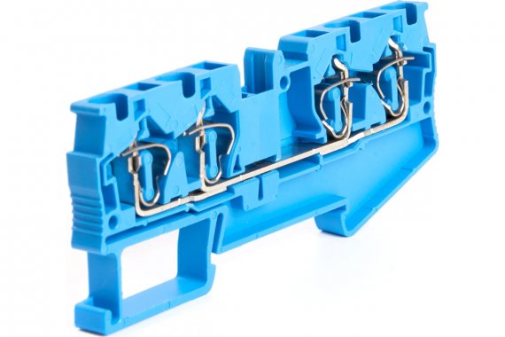 Фотография товара 'Feron 39972 LD554-2-40 ЗНИ Зажим пружинный, 4-проводной проходной 4.0 мм'