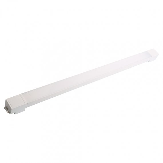 Фотография товара 'Feron Светильник трековый на шинопровод, однофазный (ДПО) , 40W, 4000К (белый), 170-265V, 2800Lm, цвет белый, корпус алюминий, рассеиватель пластик, вращение →0°/↓90°, 51857'