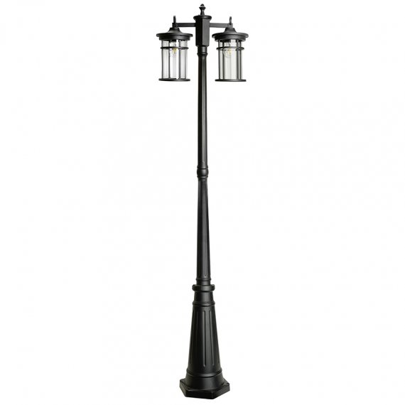 Фотография товара 'Feron Светильник садово-парковый, серии «Турин», (НТУ) E27, 230V, IP44, цвет черный, цилиндр, столб, 51822'