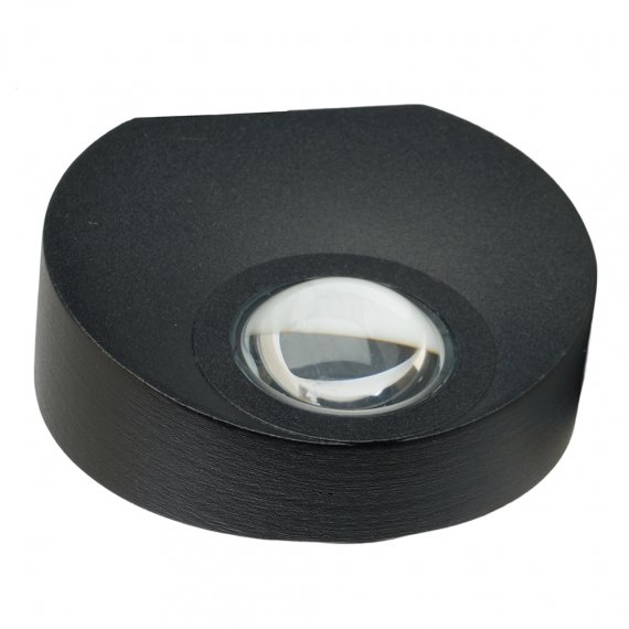 Фотография товара 'Feron Светильник накладной, (-) , 2*1W, (3000K), 175-265V, 170Lm, IP54, цвет черный, корпус алюминий, рассеиватель стекло, 51141'