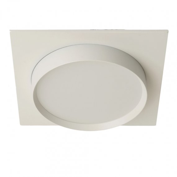 Фотография товара 'Feron Светильник потолочный встраиваемый (ФВО) , под лампу GX53 GX53, белый, квадрат, 110*110*40 мм, 51358'