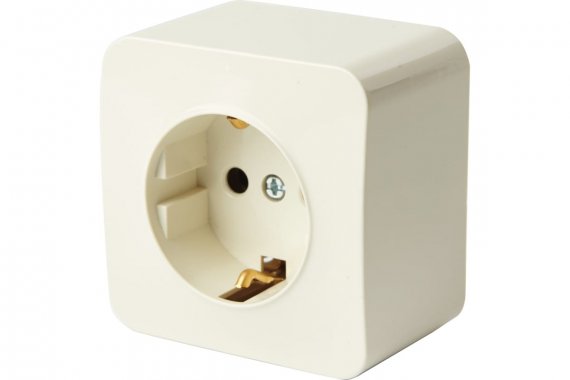 Фотография товара 'Feron 49493 Розетка STEKKER MST16-11-04 на 1 гнездо, с заземлением'