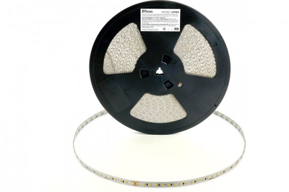 Фотография товара 'Feron 48792 LS420 стабилизированная 120SMD(2835)/м 8Вт/м 48V 40000*10*1.22мм'