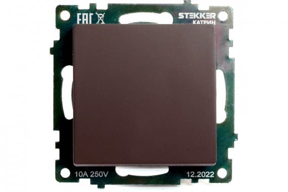Фотография товара 'Feron 49020 Выключатель одноклавишный STEKKER GLS10-7103-04, серия Катрин'