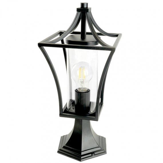 Фотография товара 'Feron Светильник садово-парковый, серии «Милан», (НТУ) E27, 230V, IP44, цвет черный, на постамент, 51270'