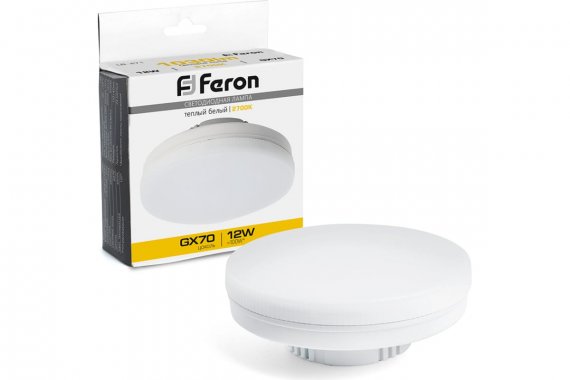 Фотография товара 'Feron 48300 Лампа светодиодная LB-471, GX70 (таблетка), 12W 230V GX70 2700К'