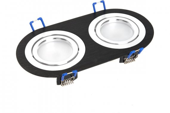 Фотография товара 'Feron 48462 Светильник потолочный встраиваемый (ИВО) DL2812, под лампу MR16 G5.3'