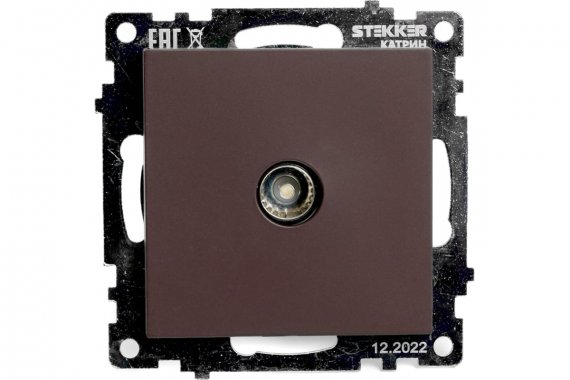 Фотография товара 'Feron 49024 Розетка STEKKER GLS00-7108-04 на 1 гнездо размер 55*55*35мм'