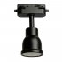 Фотография товара 'Feron Светильники трековые на шинопровод GU10, однофазный (ИВО) , 50W, 230V, цвет черный, корпус сталь, вращение →350°/↓90°, 96*58*145 мм, 51667'