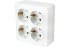 Фотография товара 'Feron 49310 Розетка STEKKER MST16-14S-01 на 4 гнездо, с заземлением'