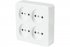 Фотография товара 'Feron 49309 Розетка STEKKER MST10-14S-01 на 4 гнездо, без заземления'