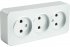 Фотография товара 'Feron 49329 Розетка STEKKER MST10-13-03 на 3 гнездо, без заземления'