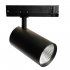 Фотография товара 'Feron Светильник трековый на шинопровод, трехфазный (ДПО) , 40W, 4000К (белый), 170-265V, 3600Lm, цвет черный, корпус алюминий, 51601'