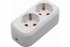 Фотография товара 'Feron Розетка переносная разборная 2-местная с/з, PST16-210-20, белый 39010'
