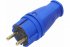 Фотография товара 'Feron Вилка прямая с/з, каучук 250В, 16A, IP44, RPG16-21-441 (В 16-001), синий 39161'
