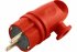 Фотография товара 'Feron Вилка угловая с/з, каучук, 250В, 16A, IP44, серия Одри, RPG16-21-442 (В 16-002), красный 39253'