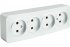 Фотография товара 'Feron 49331 Розетка STEKKER MST10-14-03 на 4 гнездо, без заземления'