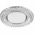 Фотография товара 'Feron CD4035 Светильник встраиваемый с LED подсветкой потолочный GX53 без лампы, прозрачный, хром 40502'