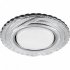 Фотография товара 'Feron CD4037 Светильник встраиваемый с LED подсветкой потолочный GX53 без лампы, прозрачный, хром 40504'