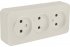 Фотография товара 'Feron 49499 Розетка STEKKER MST10-13-04 на 3 гнездо, без заземления'