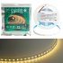 Фотография товара 'Лента светодиодная 12V SAFFIT , 120*SMD2835, 9,6W/m, IP20, 3000К (теплый белый), Кратность резки мм 50мм, 5000 *8*1,22мм, 55240'