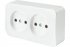 Фотография товара 'Feron 49303 Розетка STEKKER MST10-12-01 на 2 гнездо, без заземления'