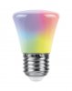 Feron LB-372 Лампа светодиодная Колокольчик матовый E27 1W RGB быстрая смена цвета 38128