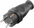 Feron RPG16-21-441 Вилка прямая с заземляющим контактом каучук 250V 16A IP44 32748