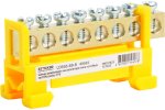 Feron 49562 LD556-69- 8 Шина "PE" на изоляторе 6*9 тип "стойка" на DIN-рейку 8 выводов