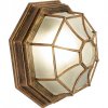 Feron Светильник садово-парковый 60W 230V 270*270*120 черное золото