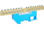 Feron 49543 LD555-812-16 Шина "N" на изоляторе 8*12 на DIN-рейку 16 выводов