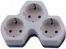 Feron ADP16-13-20 Сетевой разветвитель на 3 выхода с заземлением 250V,16A,ABS 32871