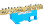 Feron 49542 LD555-812-14 Шина "N" на изоляторе 8*12 на DIN-рейку 14 выводов